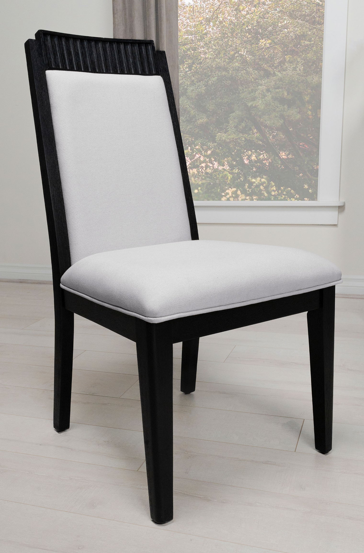 Brookmead Dining Side Chair Ivory and Black (Set of 2)