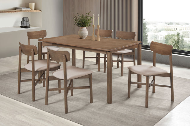 Parkridge Dining Set Natural Walnut