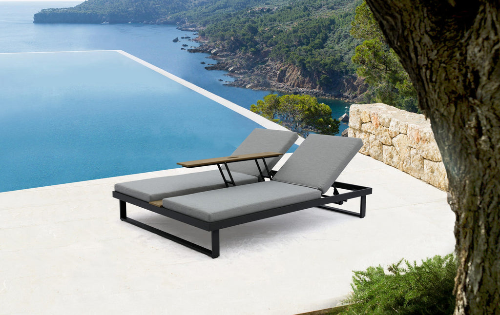 Sandy Double Lounge Chair Gray - Environment 