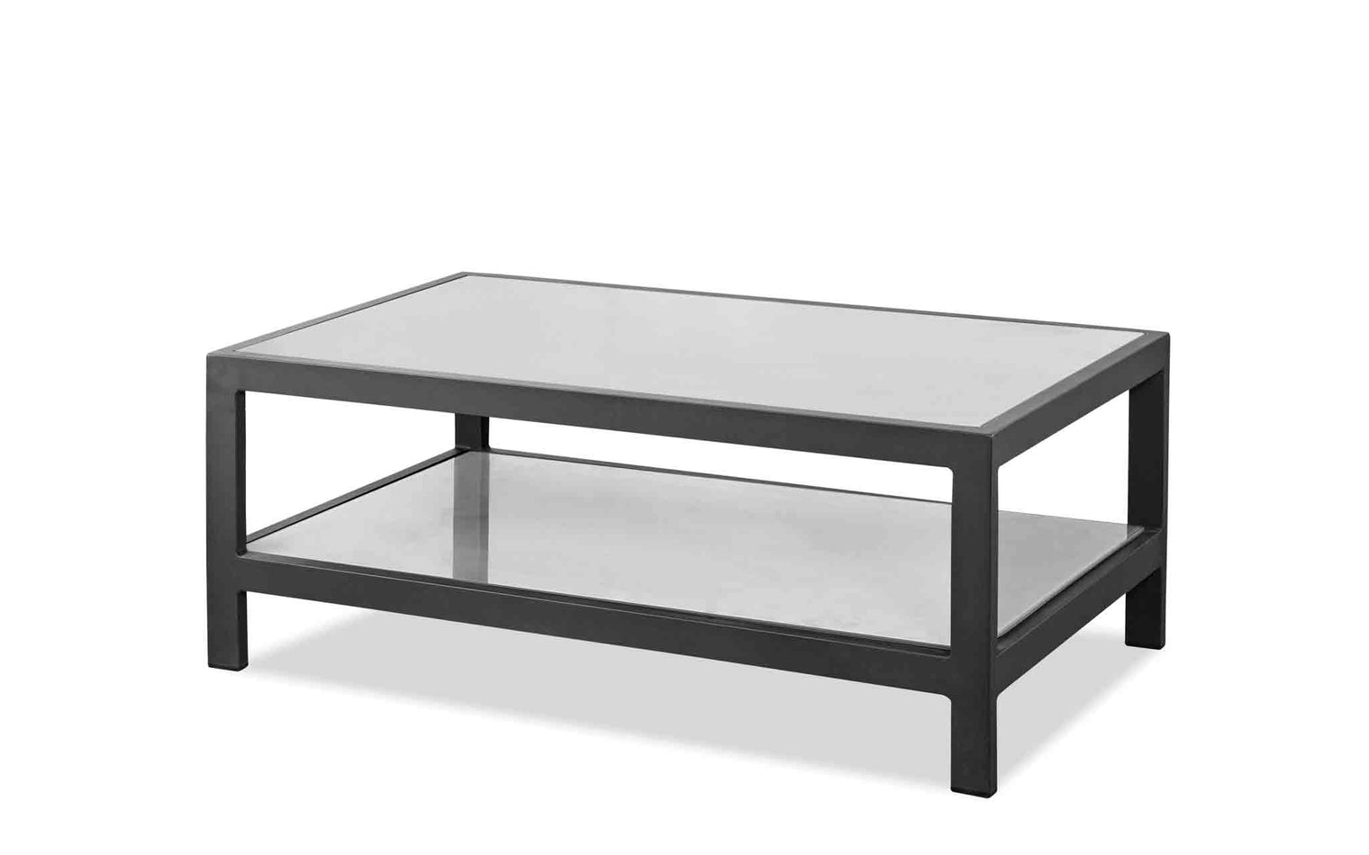 Angelina Outdoor Coffee Table Dark Gray - Angle