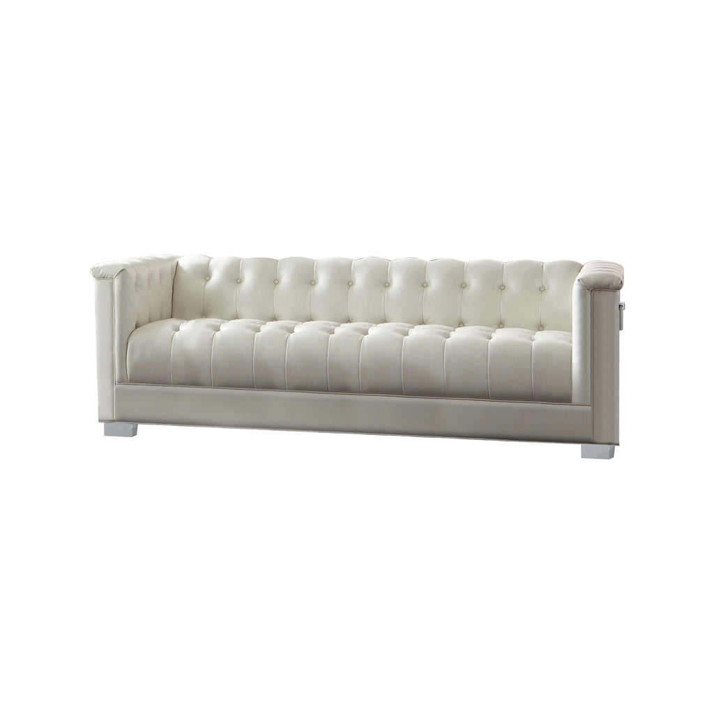 Chaviano Tufted Upholstered Sofa - Angle