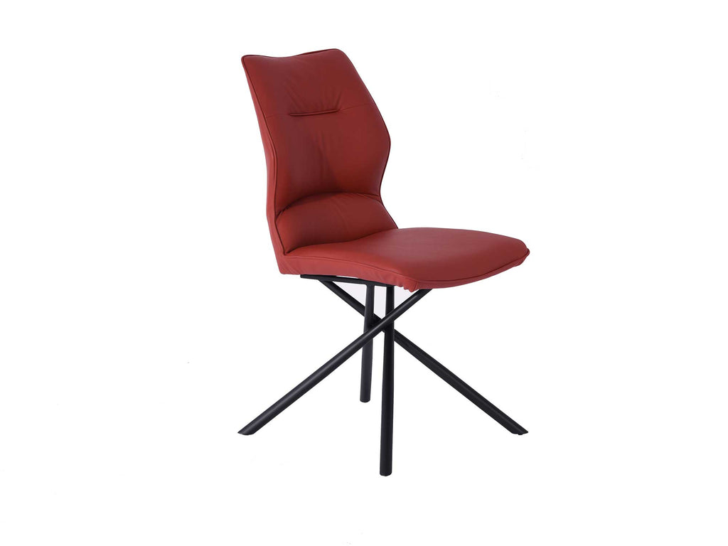 Marlon Dining Chair Burgundy - Angle
