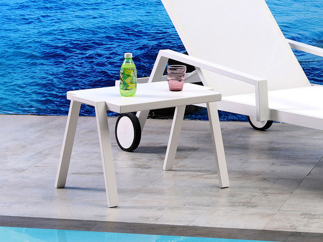 Rio Outdoor Side Table White - Environment