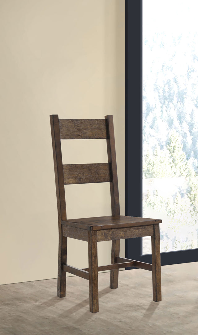 Coleman Dining Side Chair Rustic Golden Brown (Set of 2)