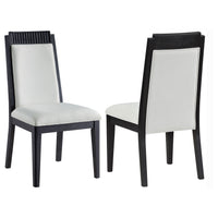 Brookmead Dining Side Chair Ivory and Black (Set of 2)