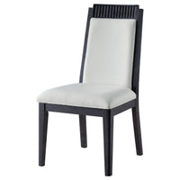 Brookmead Dining Side Chair Ivory and Black (Set of 2)