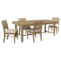 Arini Dining Table Set Sand Wash