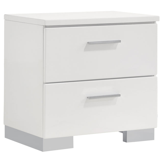Felicity Nightstand White High Gloss