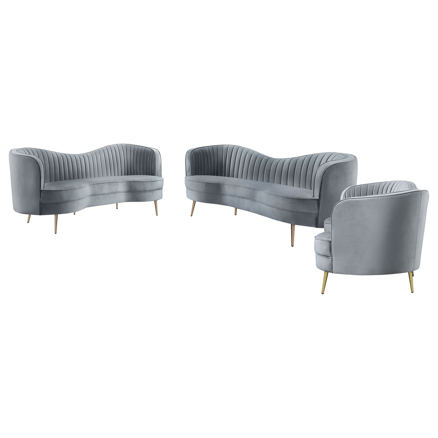 Sophia Sofa Set Grey