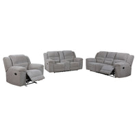 Gilson Reclining Sofa Set Grey
