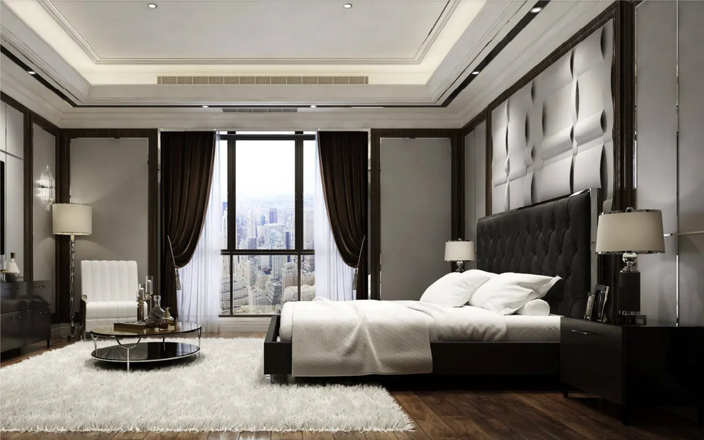 Black Velvet Bed - Environment side