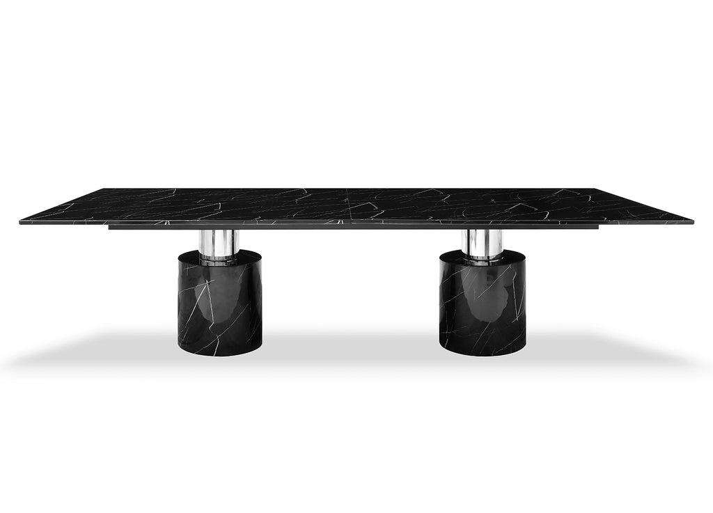 Geneva Dining Table Black - Wide