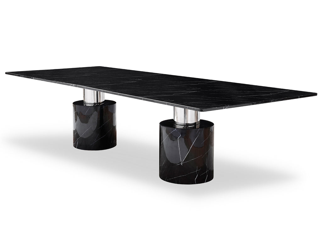 Geneva Dining Table Black - Angle