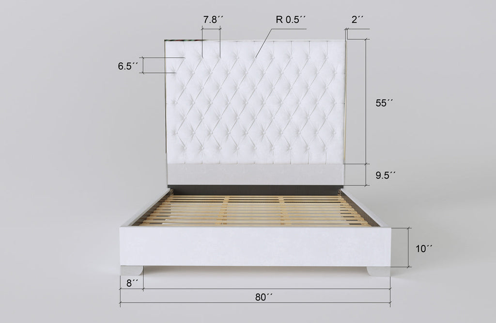 The Bride Bed Measurement - Front