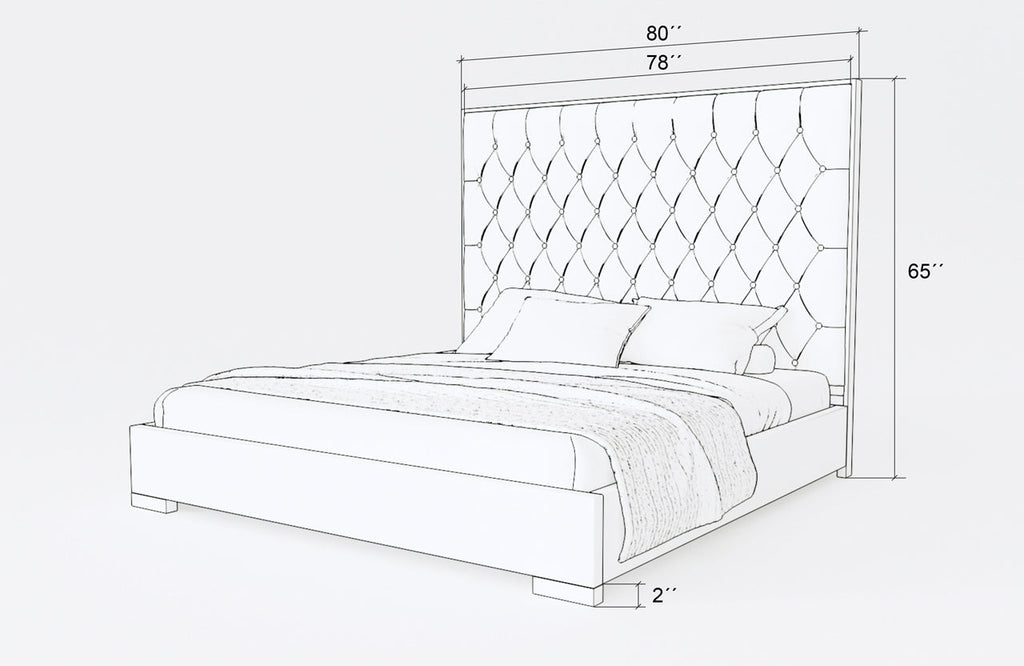 Patricia Bed - Measurement - Angle
