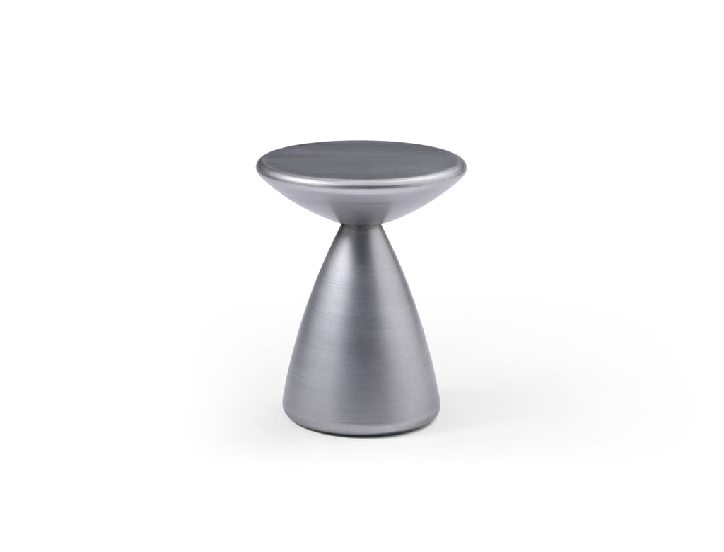 Ayla Side Table Silver - Front
