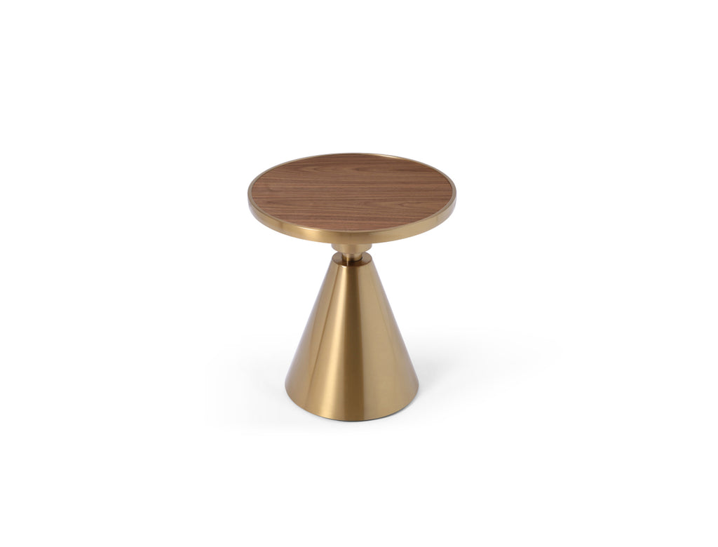 Pia Side Table Walnut - Angle