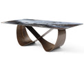 Tiffany Dining Table Crome Bronze - Angle