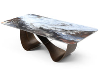 Tiffany Dining Table Crome Bronze - Top