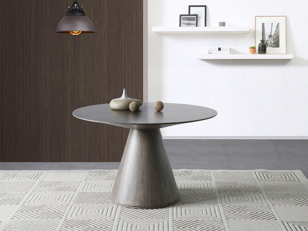 Kira Round Dining Table Grey - Environment