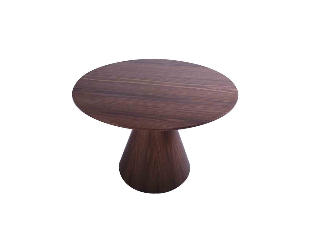 Kira Round Dining Table Walnut - top