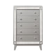 Leighton 5 Drawer Chest Metallic Mercury - Renzzi Furniture