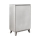 Leighton 5 Drawer Chest Metallic Mercury - Renzzi Furniture