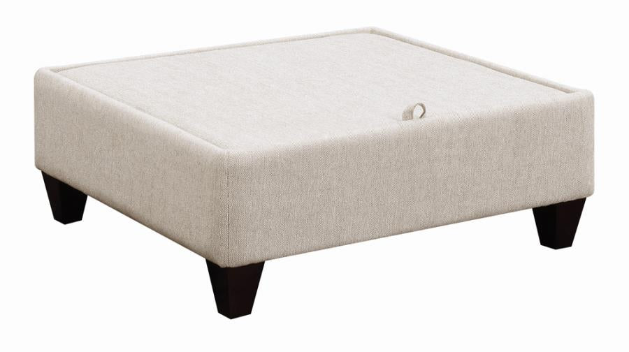 McLoughlin Upholstered Sectional Cream - Renzzi Furniture