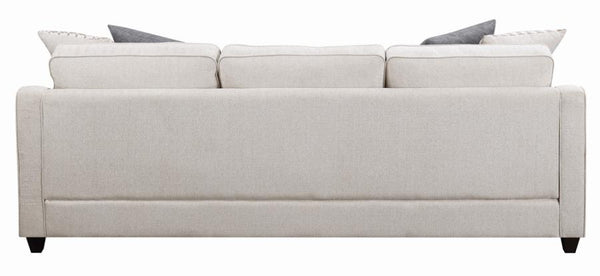 McLoughlin Upholstered Sectional Cream - Renzzi Furniture