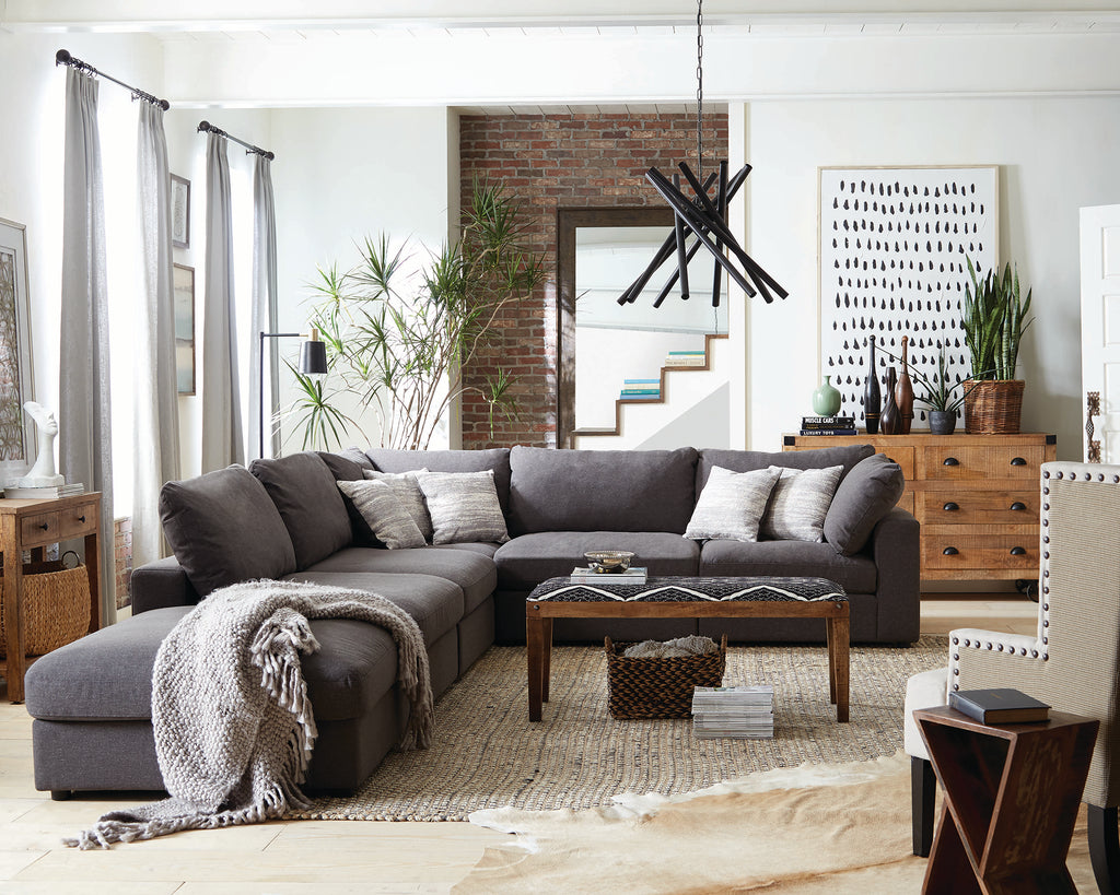 Serene Upholstered Modular Sectional - Environment