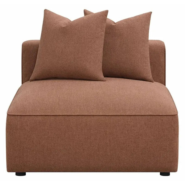 Jennifer Sectional Sofa Terracotta - Seat Front