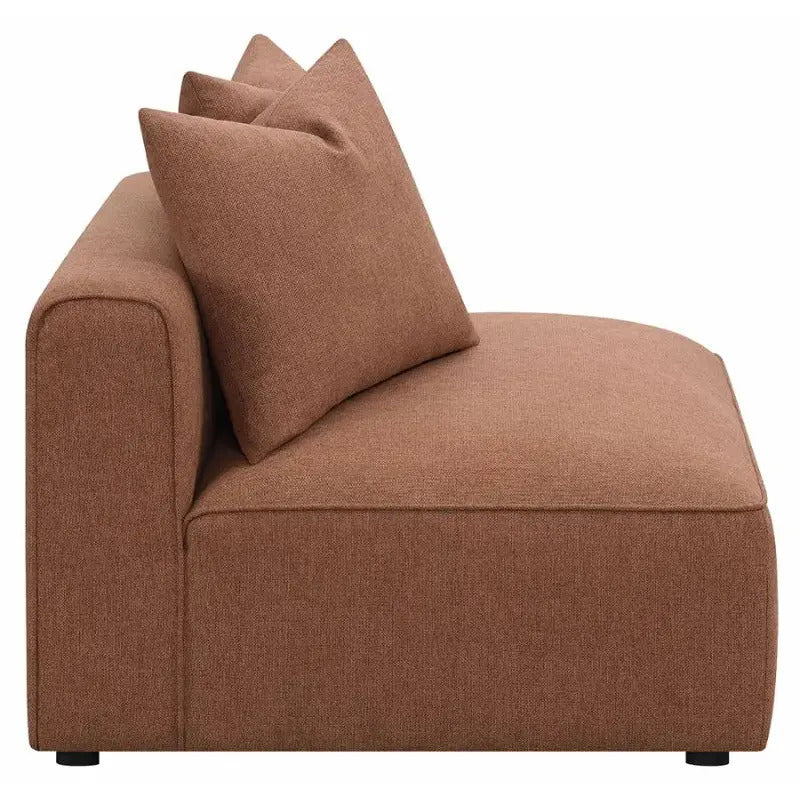 Jennifer Sectional Sofa Terracotta - Seat Side