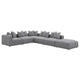 Jennifer Sectional Sofa Gray - Angle one