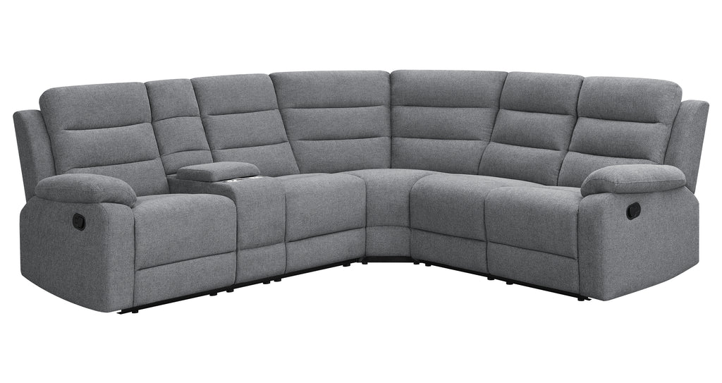 David 3-Piece Upholstered Motion Sectional - Angle