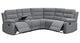 David 3-Piece Upholstered Motion Sectional - Angle Open