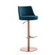 Carter Barstool - Blue / Rosegold - Angle