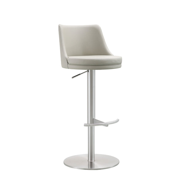 Carter Barstool - Light Gray/ Silver - Angle