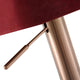 Nova Barstool Red / Rosegold - Leg