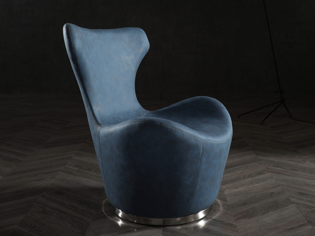 Easton Swivel Leisure Chair Blue - Environment