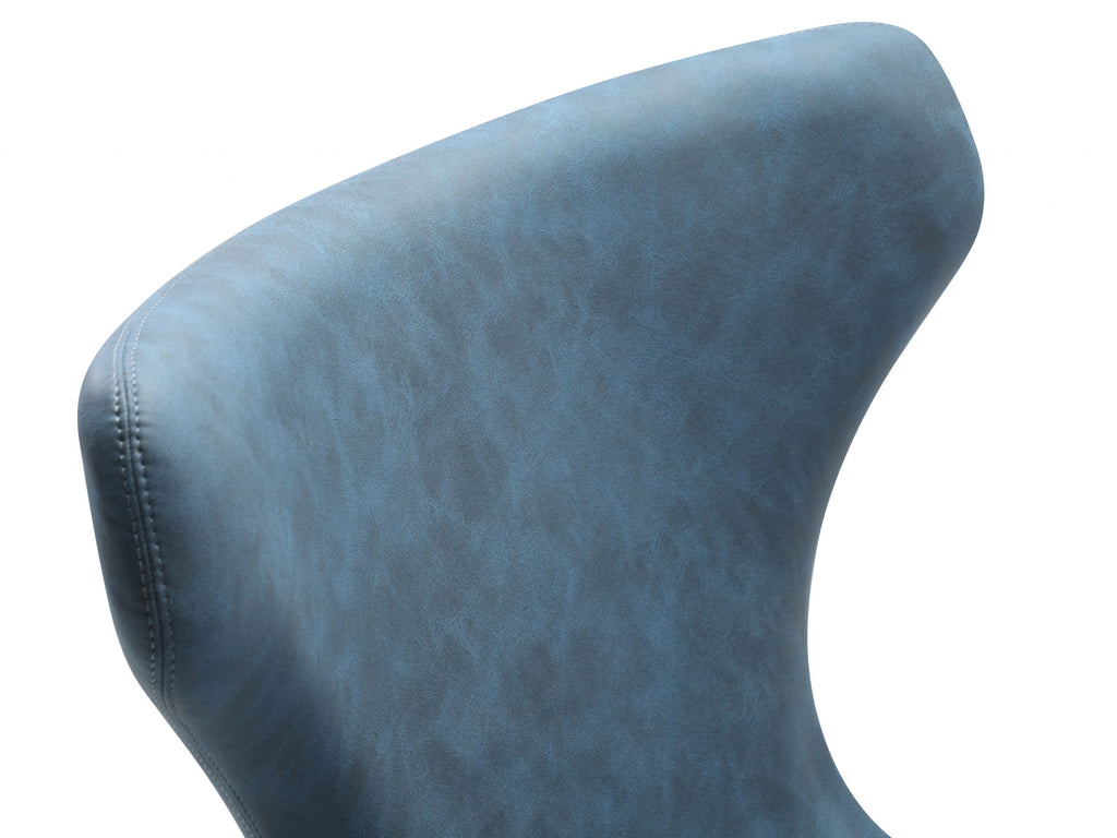 Easton Swivel Leisure Chair Blue - Back Seat