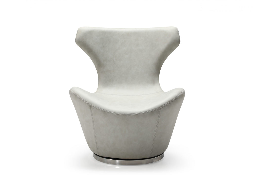 Easton Swivel Leisure Chair Light Gray - Front