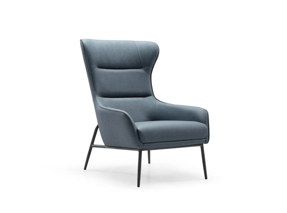 Wyatt Leisure Chair Blue - Angle