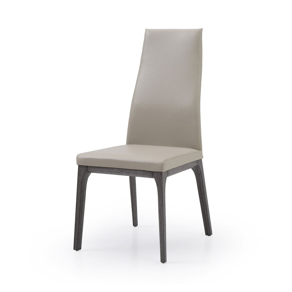 Ricky Dining Chair Gray Taupe - Angle