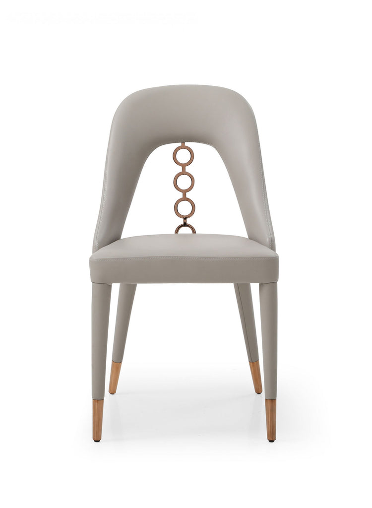 Liza Dining Chair Light Gray - Front