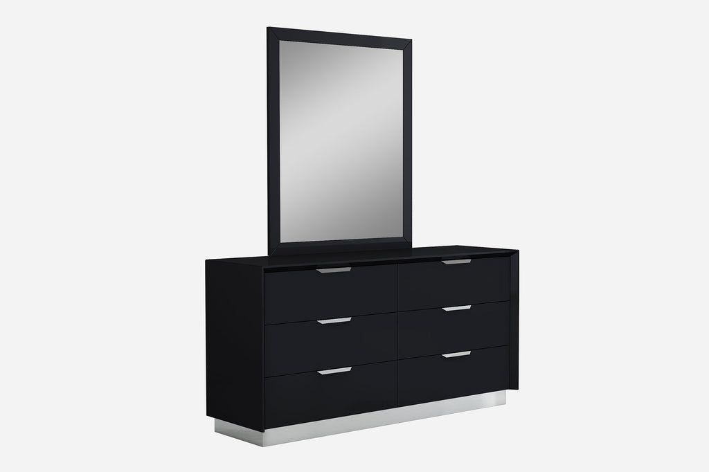 Navi Double Dresser Black - Renzzi Furniture