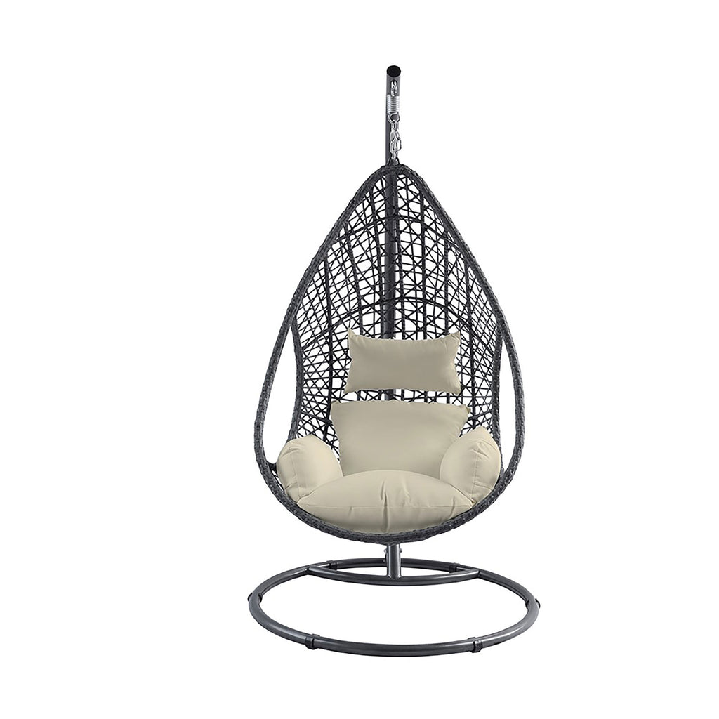 Bravo Outdoor Egg Chair Gray - Front