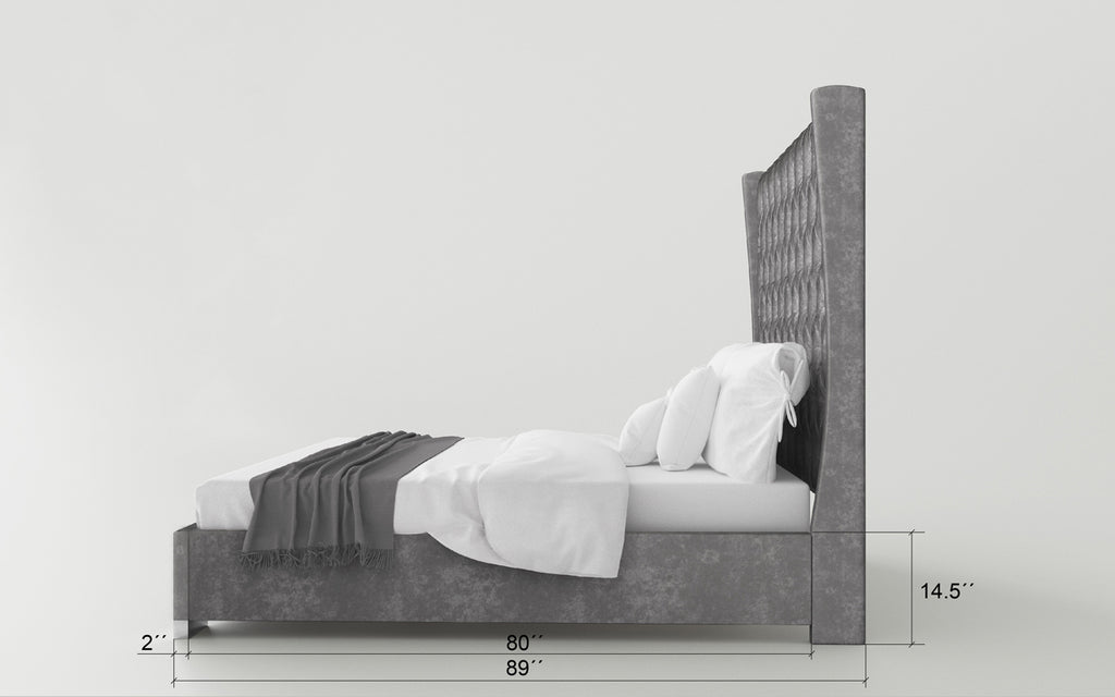 Ancona Bed - Measurement - Side