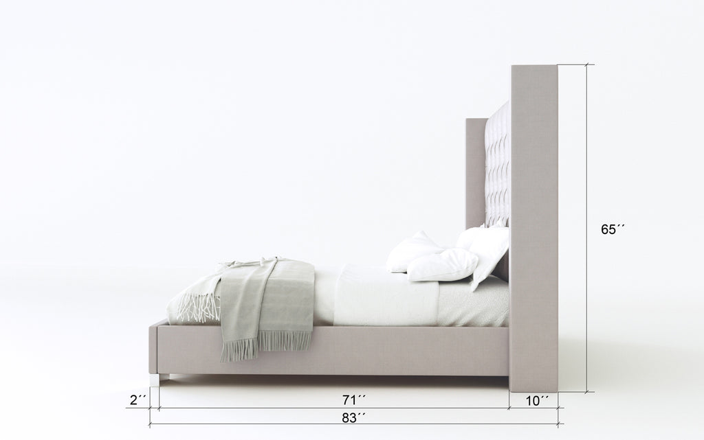 Sicilia Bed - Measurement - Side