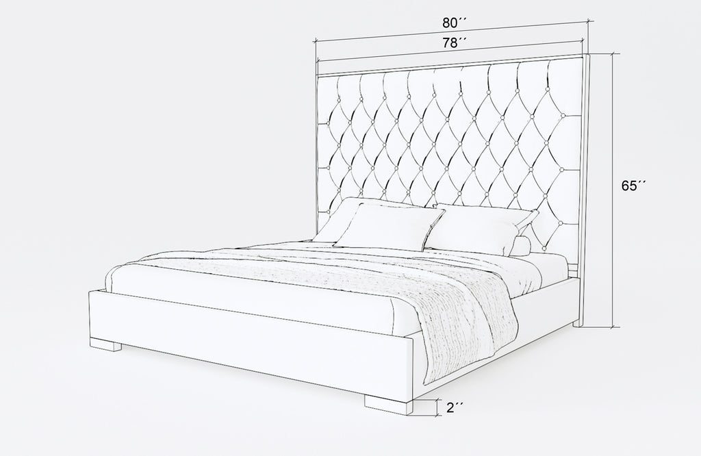 Venecia Bed - Measurement- Angle