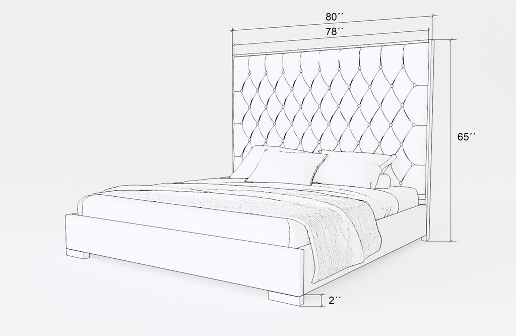 Patricia Bed - Measurement - Angle